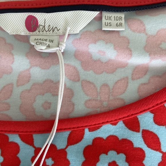 NWT Boden Jessie Jersey Dress In Cheery Daisy Chain Print size 6 - Picture 11 of 13